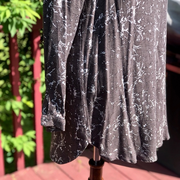 NWT Asos Vila Early Gray Shirt Dress Sz M - Picture 3 of 7